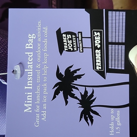 TRADER JOE'S MINI INSULATED BAG, CHOICE OF COLOR - Picture 6 of 8